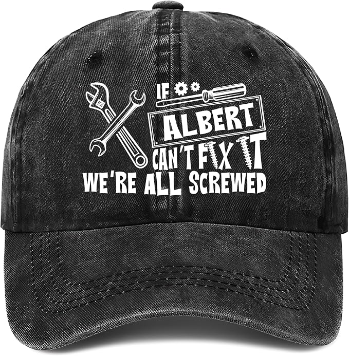 Personalized Vintage Washed Denim Dad Hat, Custom Baseball Cap by Lallamotion