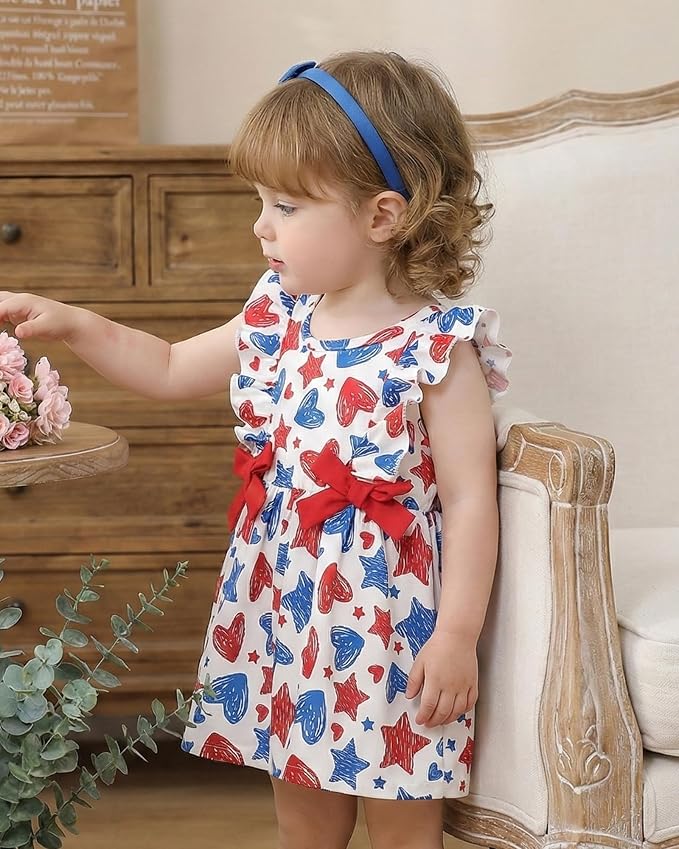 Mioglrie Baby Girl Dress Summer Girl Clothes Infant Outfits Newborn Ruffle - Image 3