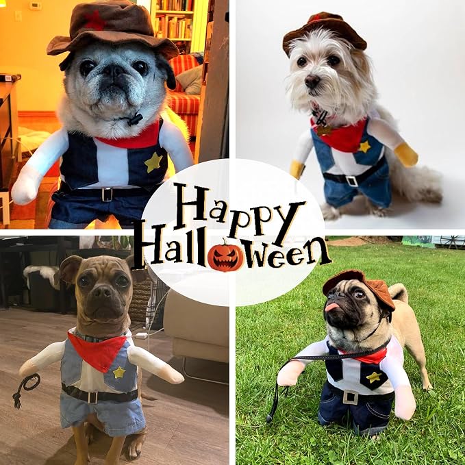 NACOCO Halloween Cowboy Dog Costume - Image 4