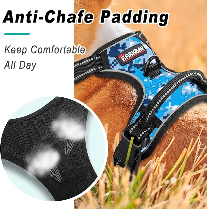 BARKBAY No Pull Dog Harness Large Step in Reflective Dog Harness - Image 2