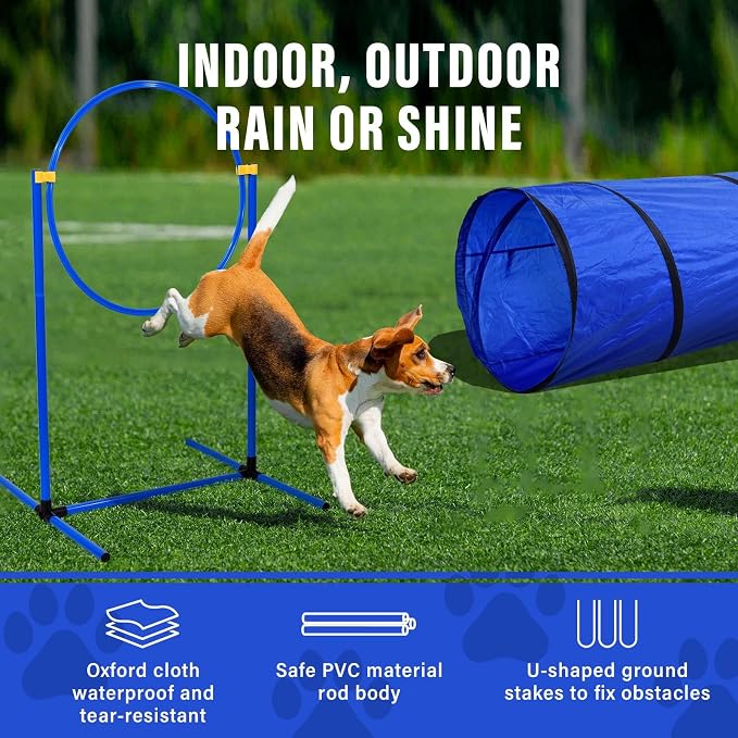 Dog Agility Training Equipment, Dog Agility Course Backyard Set - Image 2