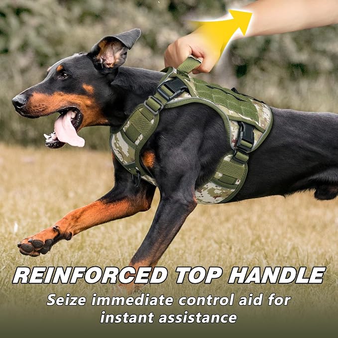 WINGOIN Tactical Dog Harness for Large Dogs, Heavy Duty No Pull Dog Harness - Image 3
