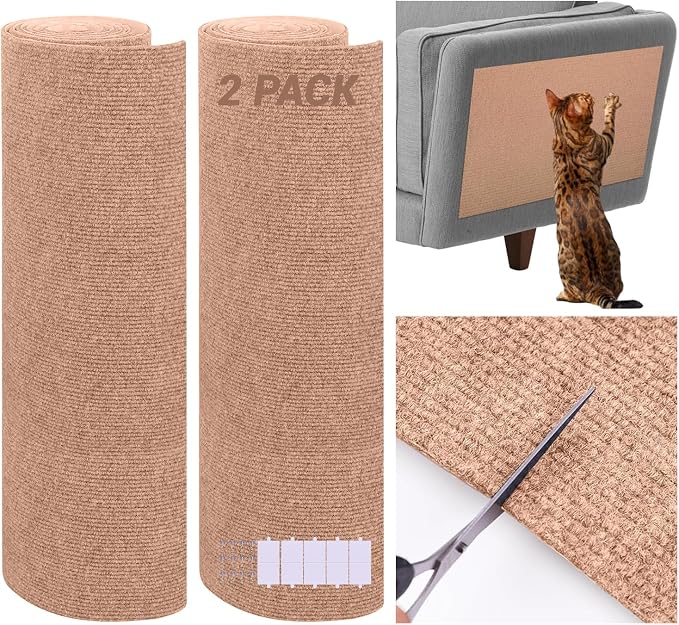 2 Pack Cat Scratch Furniture Protector Trimmable DIY Climbing Scratching by Unknown
