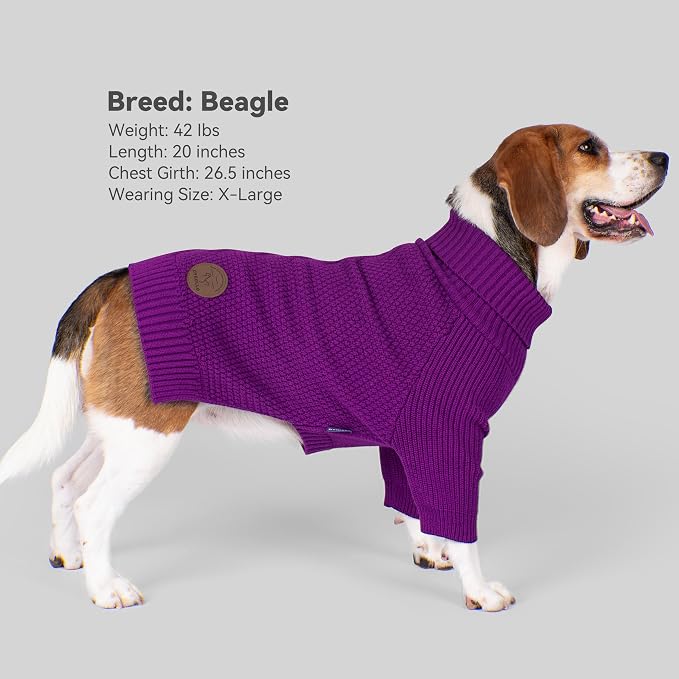 cyeollo Dog Sweater Pullover Turtleneck - Image 2