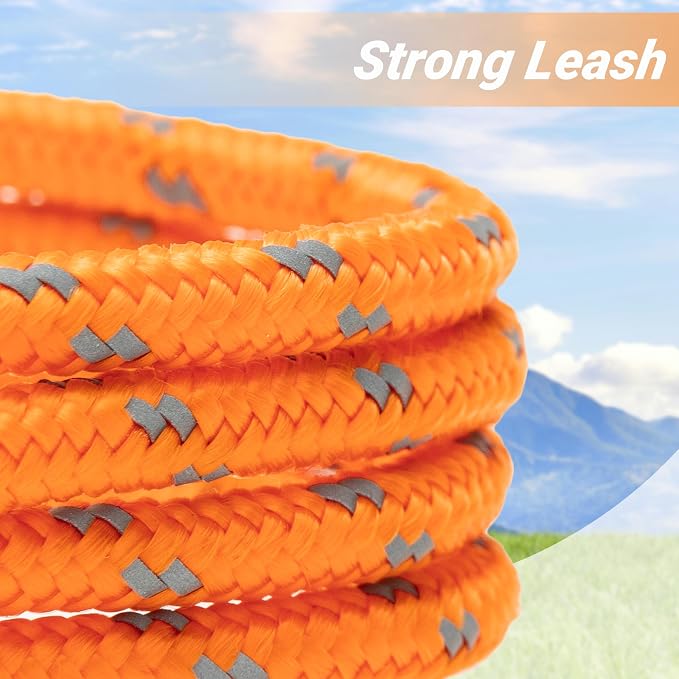 Reflective Cat Leash, 15ft Escape Proof Walking Lead Yard Long Leash, Extender - Image 5
