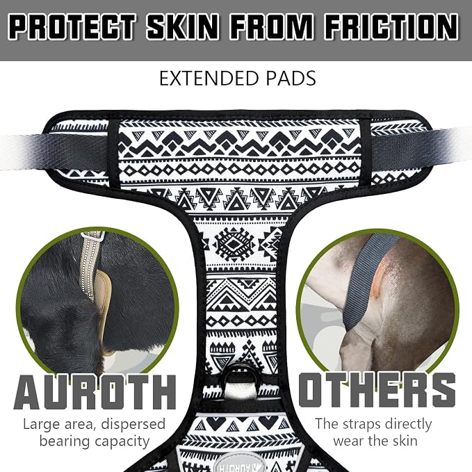 AUROTH Tactical Dog Harness for Large Dogs No Pull Adjustable Pet Harness - Image 4