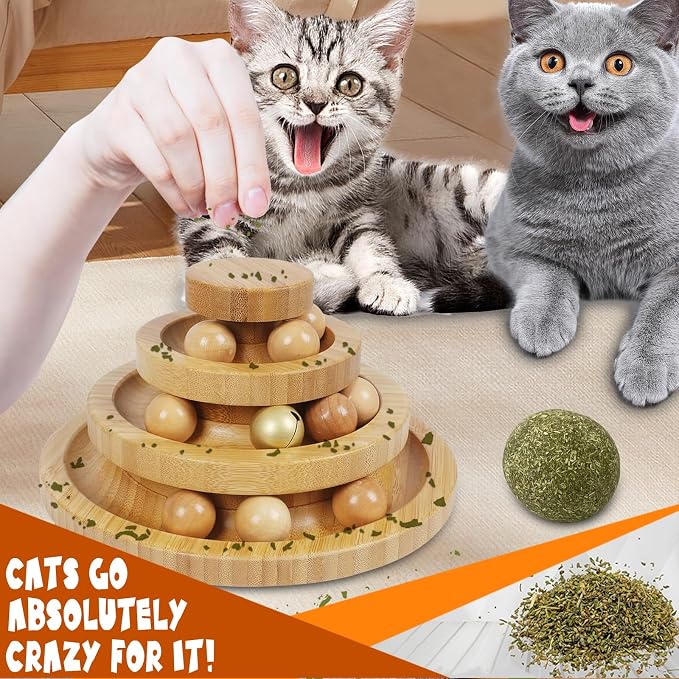 Cat Ball Track - 3-Level Cat Ball Tower - Image 4