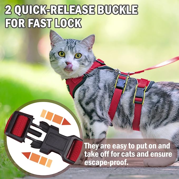 PUPTECK Cat Harness and Leash Set Escape Proof - Image 3