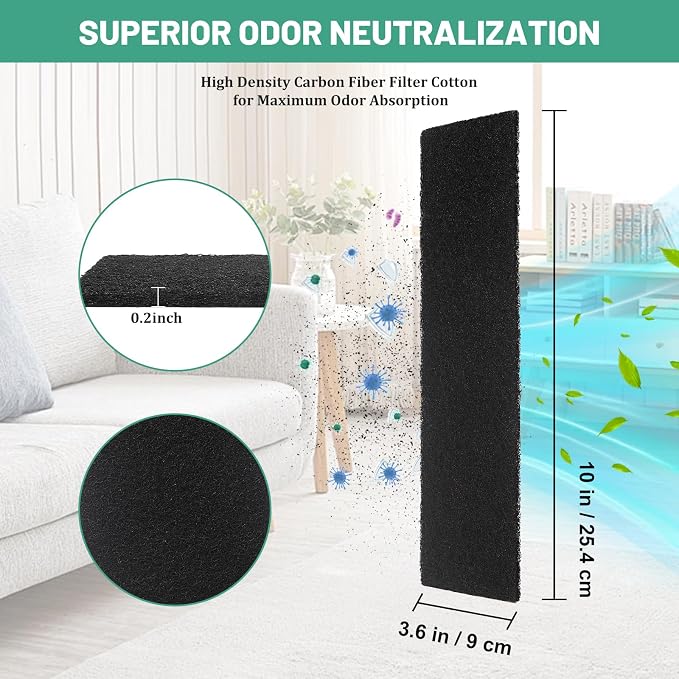 8 Pack Carbon Filters Compatible - Image 2