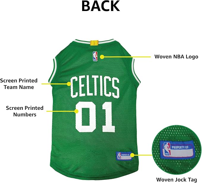 Pets First NBA BOSTON CELTICS DOG Jersey, X-Large - Image 9