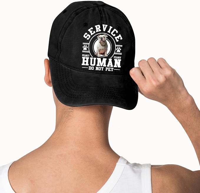 Personalized Vintage Washed Denim Dad Hat, Custom Baseball Cap - Image 7
