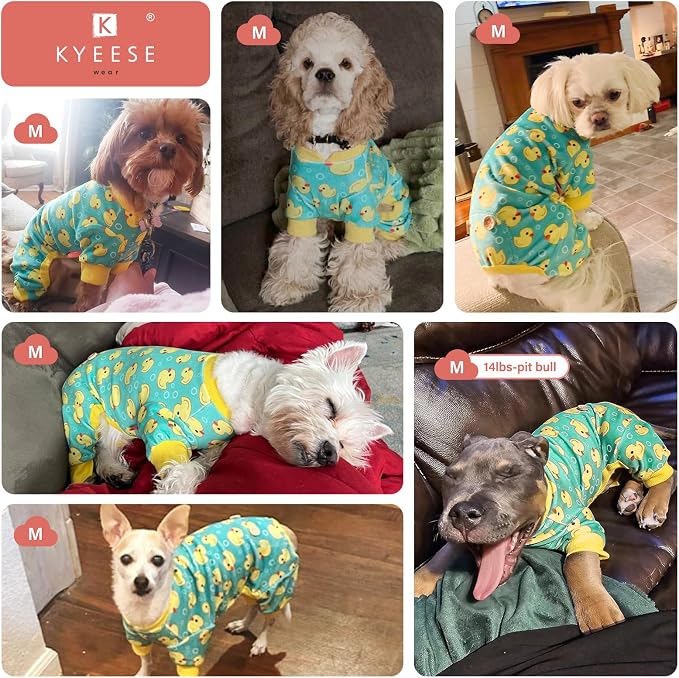 KYEESE Dog Pajamas Velvet Dog Pajamas Small Sized Dogs Soft Dogs Clothes Pet - Image 4