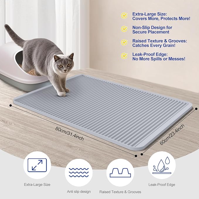 Silicone Cat Litter Mat for Litter Box - Image 6