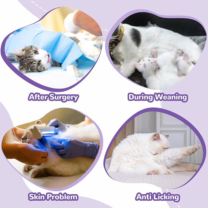 PUMYPOREITY Cat Recovery Suit for Hind Legs, Cat Surgical Spay Suit - Image 5