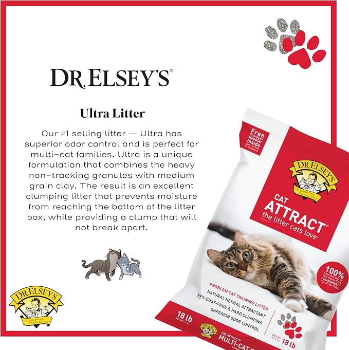 Dr. Elsey's® Cat Attract® Clumping Clay Cat Litter 18-lb. Bag - Image 3