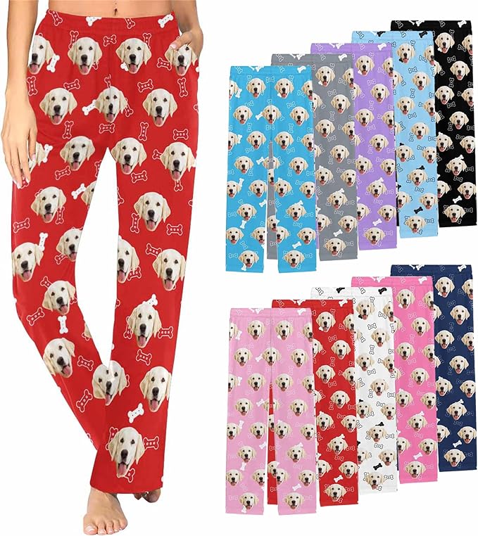 Customized Face Pajama Custom Pajama Pants by Unknown