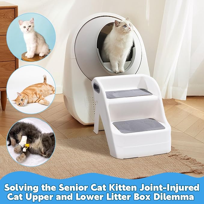 BALAPET Cat Ramp for Litter Box Litter Box Ramp Custom Fit for Automatic Cat - Image 4