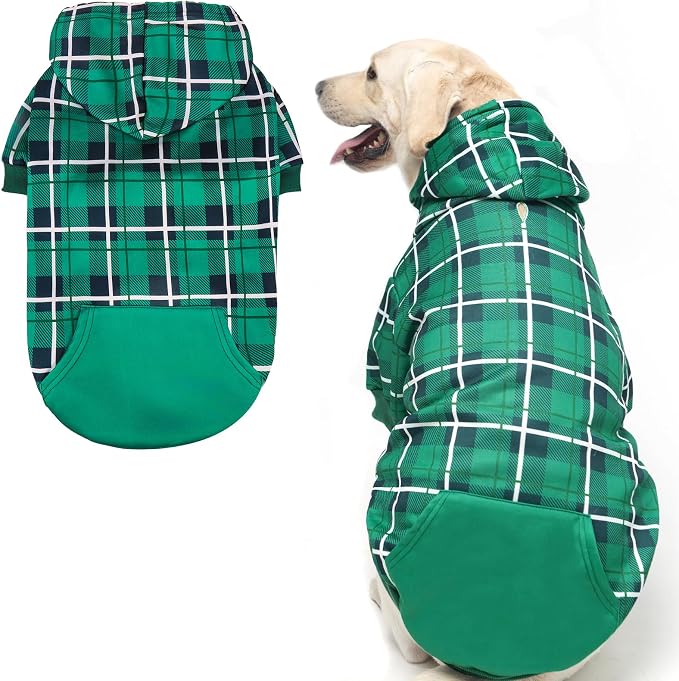 EXPAWLORER Plaid Dog Hoodie by EXPAWLORER