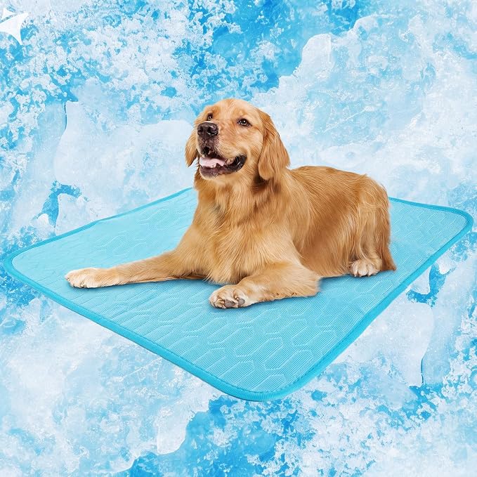 IDOMIK Dog Cooling Mat for Large Medium Small Dogs, Self Cooling Pet Mat by IDOMIK
