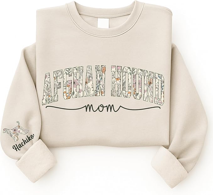 Personalized Dog Mom Sweatshirt, Dog Lover Crewneck, Gift Idea - Image 4
