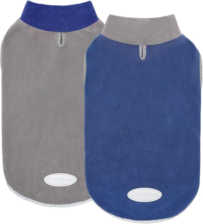 cyeollo 2 Pack Dog Sweater Fleece Reflective Doggy Sweatshirt Pullover by CYEOLLO
