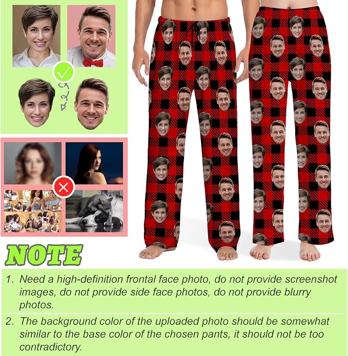 Custom Pajamas Pants With Photo Face Custom PJ Pants Personalized Gifts - Image 2