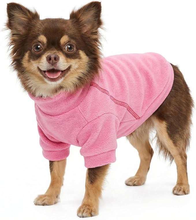 Fitwarm Classic Fleece Dog Sweater, Turtleneck Sweatshirt, Winter Clothes - Image 2