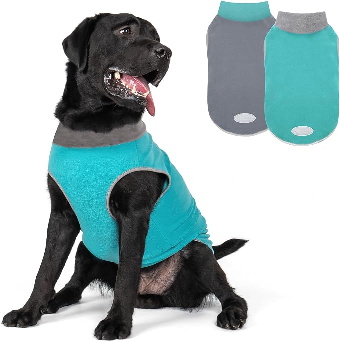cyeollo 2 Pack Fleece Dog Sweater Vest Stretchy Dog Sweatshirt by CYEOLLO
