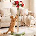 CWV 45" Tall Cat Scratching Post, Cute Rose Flower Cat Scratcher by Unknown