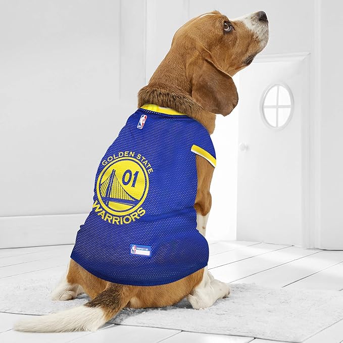 Pets First NBA GOLDEN STATE WARRIORS DOG Jersey, X-Small - Image 3