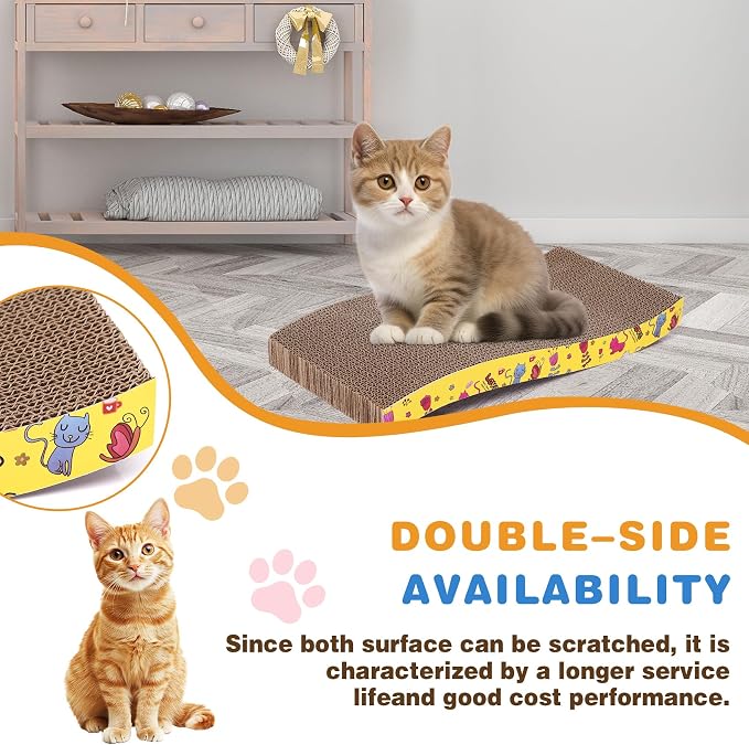 5 Pcs Multicolor Printed Cat Scratcher Pads - Image 5