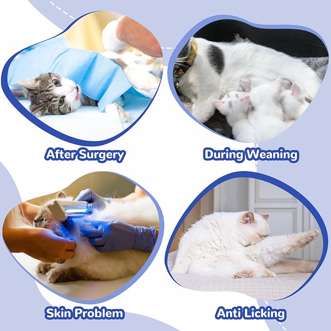 PUMYPOREITY Cat Recovery Suit for Hind Legs, Cat Surgical Spay Suit - Image 5