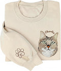 NAZENTI Personalized Dog Mom Sweatshirt, Cat Lovers Gift, Matching Dog and by Nazenti