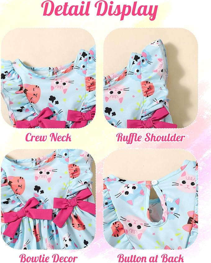 Mioglrie Baby Girl Dress Summer Girl Clothes Infant Outfits Newborn Ruffle - Image 5
