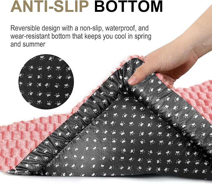 Dog Bed Crate Mat, Soft Durable Washable Anti-Slip Kennel Pad - Image 8