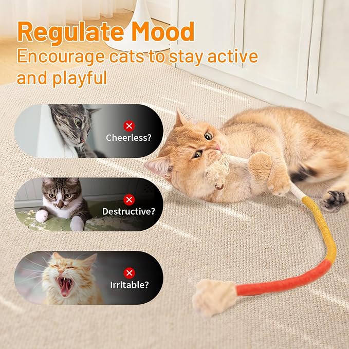Cat Toys Chew Ropes, Safe Teeth Cleaning Toy - Image 5