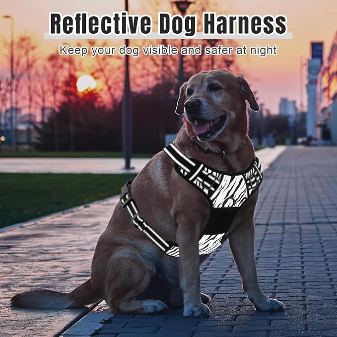 Rnivvi No Pull Dog Harness, Cute Reflective Medium Sized Puppy Kitten Harness - Image 6