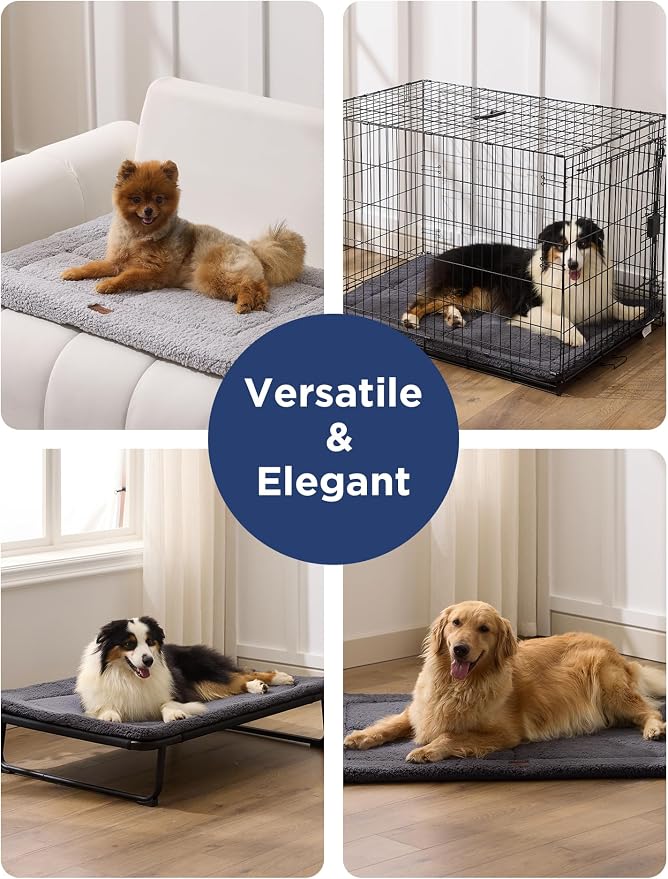 Joydeco Low Profile Dog Crate Mat Reversible Bed Pad, Washable Dog Pad Mat - Image 5