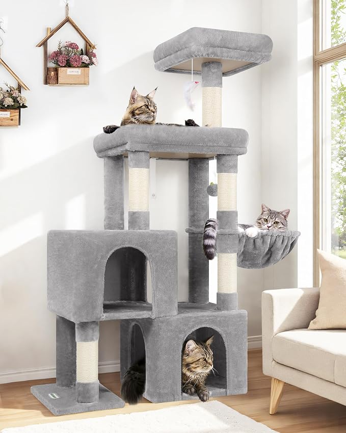 Globlazer Cat Tree Tower with 2 Cat Condos by Globlazer