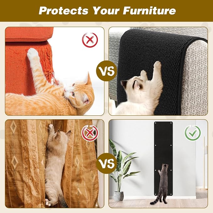 FHTONGE 71x15.8 Thickened Cat Wall Climbing Carpet - Image 4