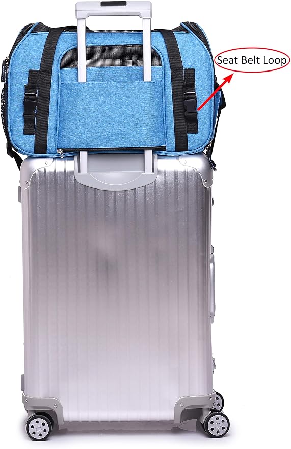 EliteField Soft Pet Carrier Soft Sided Dog Puppy Cat Carrier Travel Bag - Image 6