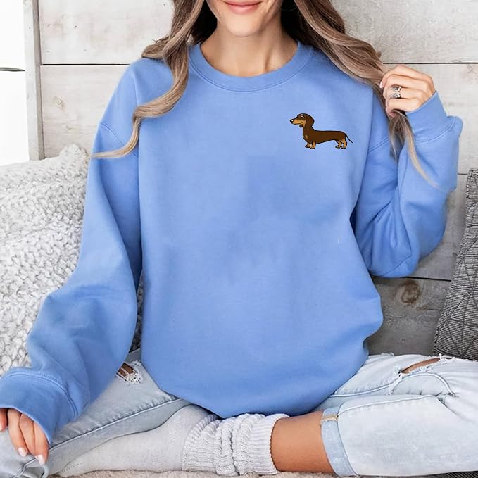Customized Dachshund Crewneck, Custom Dog Pullover, Personalized Sausage Dog - Image 6