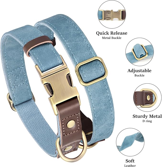 Didog Soft PU Leather Dog Collars - Image 2