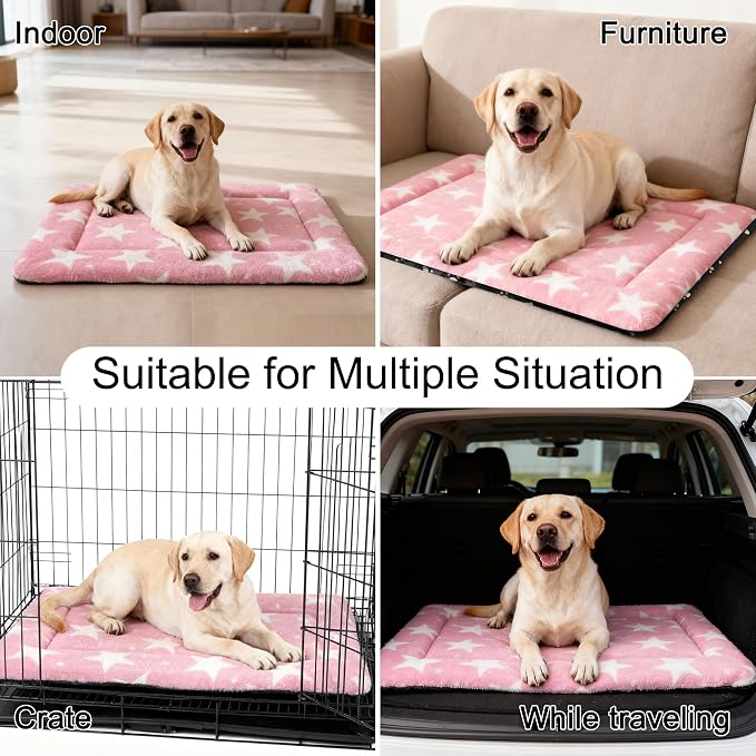 Washable Dog Bed Plush Orthopedic Outdoor Crate Mat - Image 6