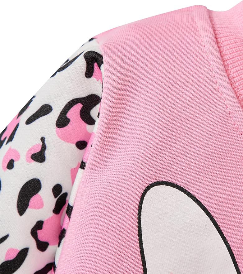 Little Girls Unicorn Outfits 2 Piece Kids Ruffle Sleeve Sweatshirt + Leggings - Image 3