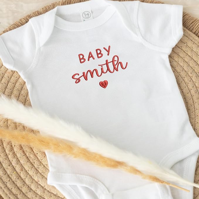 COUPLEHOODIES Personalized Baby Onesie Bodysuit – Custom Embroidery Gift - Image 5