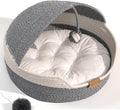 CHEERPALS Cat Basket Bed for Indoor Cats, Covered Pet Bed by CHEERPALS