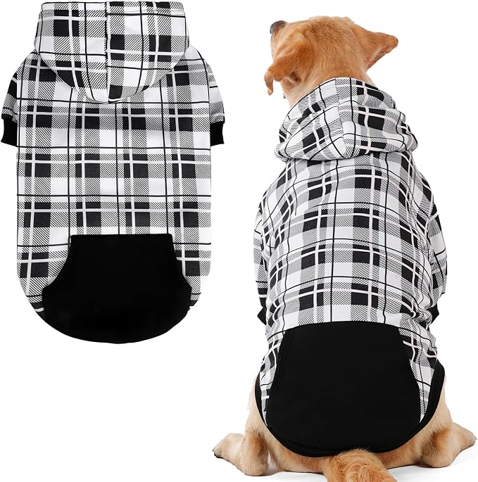 EXPAWLORER Plaid Dog Hoodie by EXPAWLORER