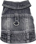 Puppy Clothes for Small Dogs Boy, Classic Western Denim Dog Coat, Dog Jeans by MISSPET