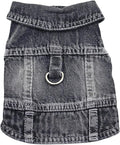 Puppy Clothes for Small Dogs Boy, Classic Western Denim Dog Coat, Dog Jeans by MISSPET